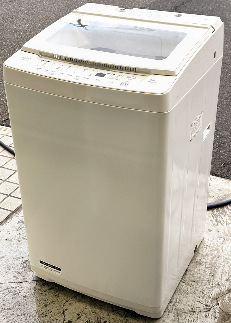 ヤマダ 9.0k インバーター洗濯機 YWM-TV90K 2023年製